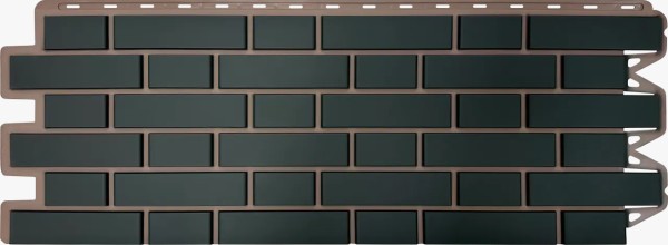 Фасадная панель Альта-Профиль, Кирпич Клинкерный, Графит купить в Обнинске