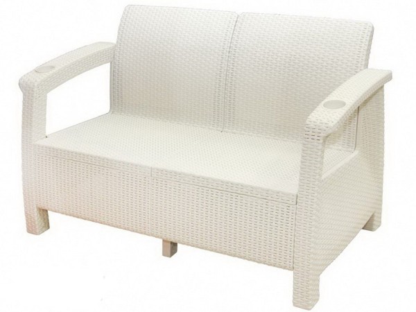Двухместный диван Yalta Sofa Seаt белый купить в Обнинске