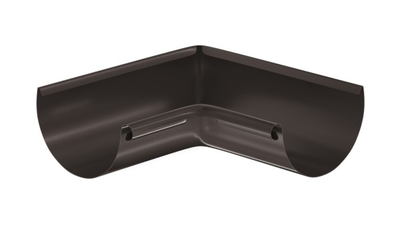 Водосток Aquasistem, система 125x90 - Угол желоба, внутренний 90° RR 32 Тёмно-Коричневый купить в Обнинске