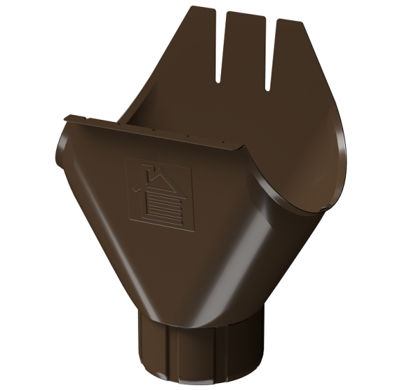 Воронка желоба D125 Döcke STAL PREMIUM Каштан, (RAL 8017) купить в Обнинске
