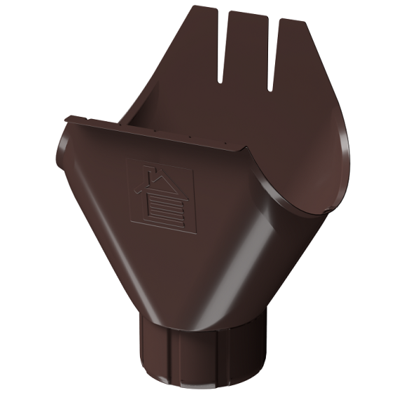 Воронка желоба D125 Döcke STAL PREMIUM Шоколад, (RAL 8019) купить в Обнинске