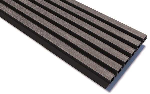 Реечные панели WOODVEX Lines Ultra Smoke gray купить в Обнинске