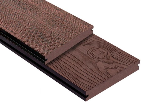 Террасная доска ДПК Outdoor 3D полнотелая STORM/OCEAN BROWN коричневая микс купить в Обнинске