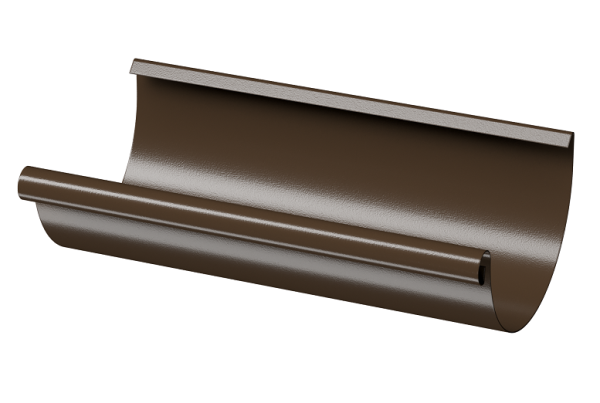 Желоб полукруглый D125 3 м Döcke STAL PREMIUM Каштан, (RAL 8017) купить в Обнинске