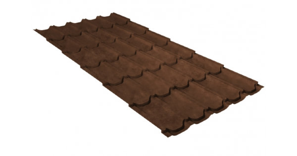 Металлочерепица квинта плюс GL 0,5 Safari Twincolor Brown купить в Обнинске
