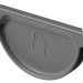 Заглушка желоба D125 Döcke STAL PREMIUM Графит, (RAL 7024) купить в Обнинске