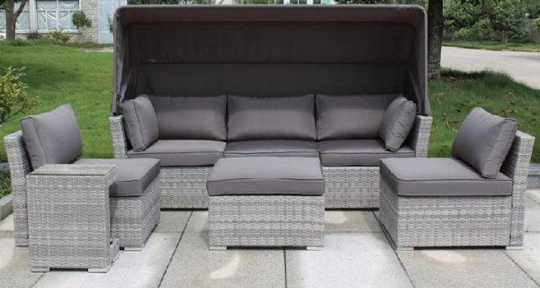 Диван-Трансформер AFINA плетеный из иск. ротанга AFM-320G Grey купить в Обнинске