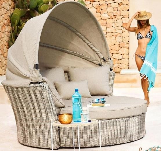 Диван-Трансформер AFINA плетеный из иск. ротанга AFM-325 Beige купить в Обнинске