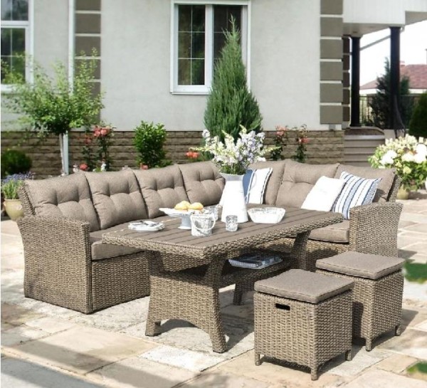 Комплект мебели AFINA плетеной из иск. ротанга AFM-307B Beige купить в Обнинске