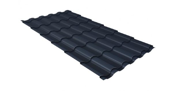Металлочерепица кредо 0,5 Satin RAL 7024 мокрый асфальт купить в Обнинске