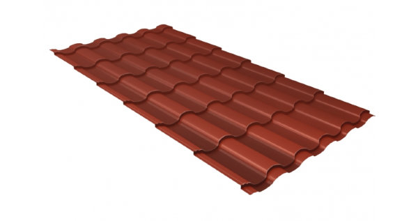 Металлочерепица кредо 0,5 Satin RAL 8004 терракота купить в Обнинске