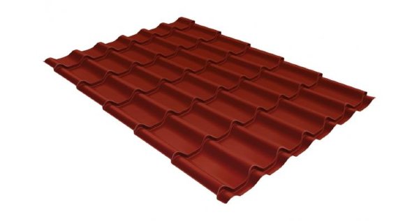 Металлочерепица классик 0,5 Satin RAL 3009 оксидно-красный купить в Обнинске