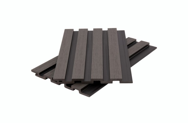 Стеновая панель брусковая двухцветная co-extrusion, grey dark купить в Обнинске