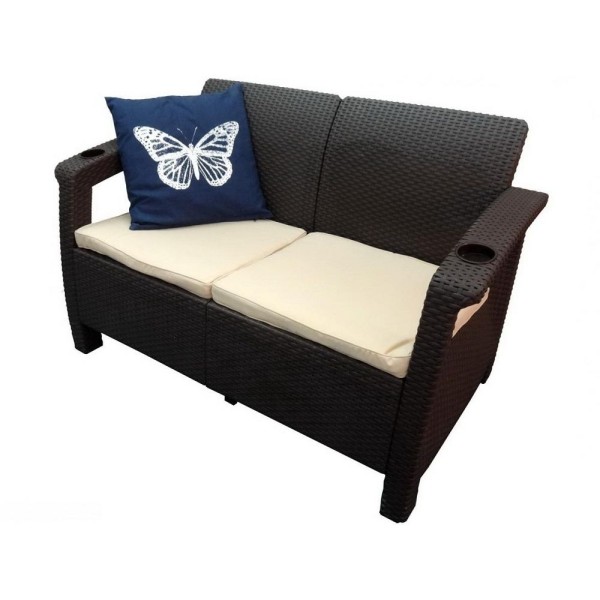 Двухместный диван Yalta Sofa Seаt венге купить в Обнинске