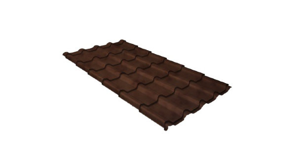 Металлочерепица камея 0,45 Safari Twincolor Brown купить в Обнинске