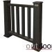 Ограждение из ДПК Outdoor Классик 3D STORM чёрный купить в Обнинске