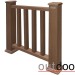 Ограждение из ДПК Outdoor Классик 3D STORM коричневый микс купить в Обнинске