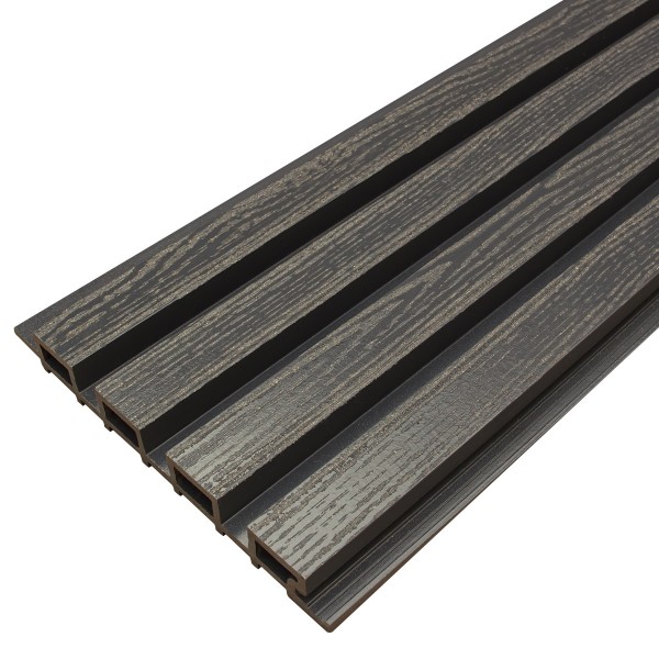 Фасадная доска из ДПК Faynag Wood Рейка Мокрый Асфальт купить в Обнинске