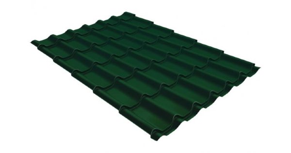 Металлочерепица классик 0,5 Satin RAL 6005 зеленый мох купить в Обнинске