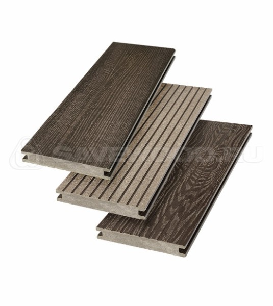 Террасная доска SW Fraxinus (R) полнотелая «SaveWood» Темно-коричневый купить в Обнинске
