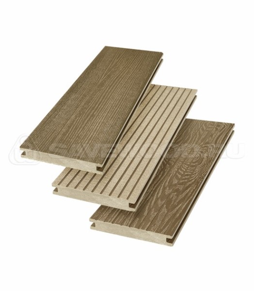 Террасная доска SW Fraxinus (R) полнотелая «SaveWood» Тик купить в Обнинске