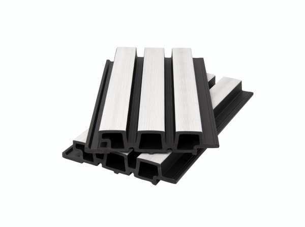 Фасадная панель брусковая двухцветная co-extrusion, white купить в Обнинске