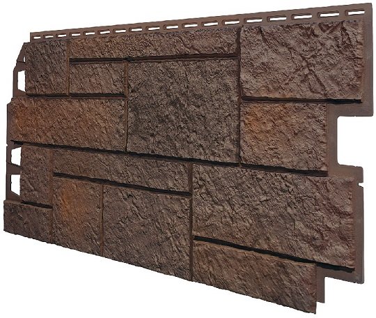 Фасадная панель VOX Sandstone (Сандстоун) темно коричневый купить в Обнинске