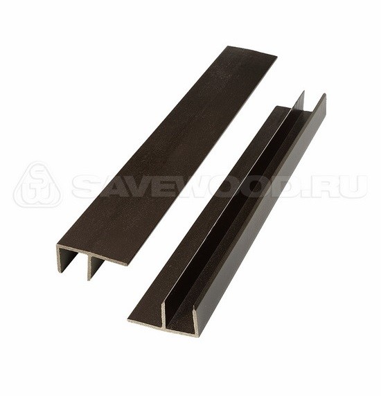 F-профиль ДПК Savewood – Тёмно-коричневый купить в Обнинске