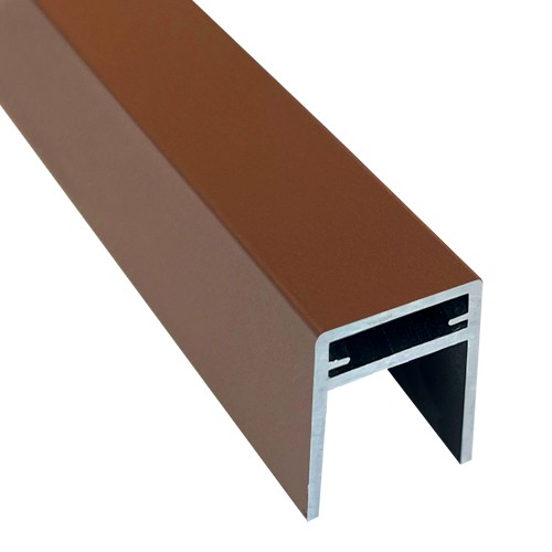 П-профиль Алюминиевый EasyDecking 35x25 Коричневый купить в Обнинске