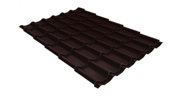 Металлочерепица классик 0,5 Satin RAL 8017 шоколад купить в Обнинске