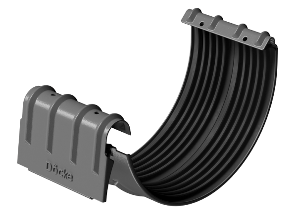 Соединитель желобов D125 Döcke STAL PREMIUM Графит, (RAL 7024) купить в Обнинске