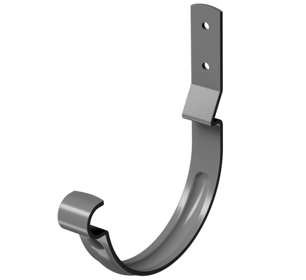 Карнизный крюк короткий (гнутый) D125 Döcke STAL PREMIUM Графит, (RAL 7024) купить в Обнинске