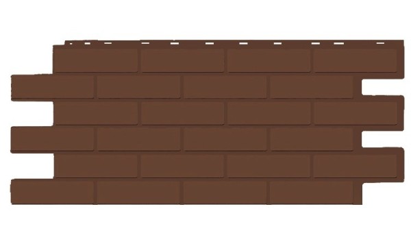 Фасадная панель T-Siding Кирпич Модерн Эко Браун купить в Обнинске