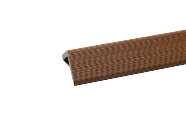 Уголок торцевой Ecodecking Скай коэкструзия 45х45х3000 Тик купить в Обнинске