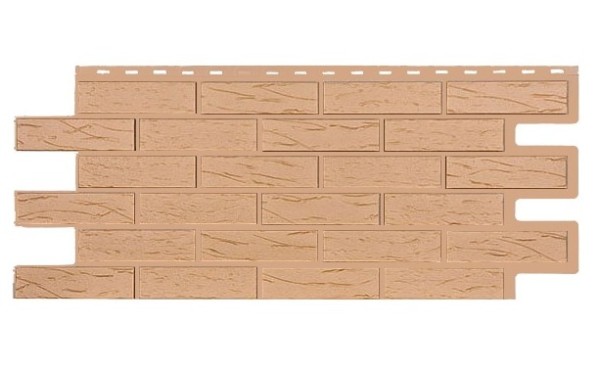 Фасадная панель T-Siding Кирпич Саман Эко Крем купить в Обнинске