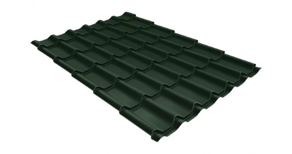 Металлочерепица классик 0,5 Satin RR 11 темно-зеленый купить в Обнинске